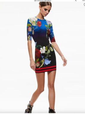 RARE Alice + Olivia DELORA MINI DRESS